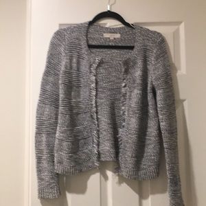 Loft blue and white chic sweater